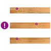 vidaXL Appuis de fen&ecirc;tre 2 pcs marron clair bois de ch&ecirc;ne massif