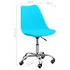 vidaXL Chaise &agrave; manger Bleu Similicuir