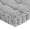 vidaXL Coussins de plancher de palette lot de 7 Gris Coton