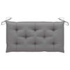 vidaXL Balancelle 2 places feuilles de palmier et coussin 202cm Bambou