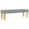 vidaXL Lit &agrave; ressorts avec matelas Gris clair 120 x 200 cm tissu