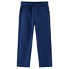vidaXL Pantalons pour enfants avec cordon de serrage bleu marine 128