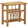 vidaXL Table &agrave; revues 45x27x42 cm Bois de ch&ecirc;ne solide