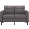 vidaXL Canap&eacute; &agrave; 2 places Gris 120 cm Similicuir
