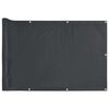 vidaXL &Eacute;cran d'intimit&eacute; de balcon anthracite 400x90 cm PVC