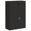 vidaXL Classeur noir 90x40x130 cm acier