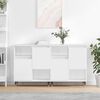 vidaXL Buffets 2 pcs blanc bois d'ing&eacute;nierie
