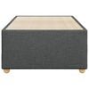 vidaXL Cadre de lit sans matelas gris foncé 80x200 cm tissu