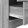 vidaXL Bureau avec tiroir 2 pcs Gris Sonoma