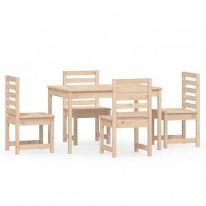 vidaXL Ensemble &agrave; manger de jardin 5 pcs bois massif de pin