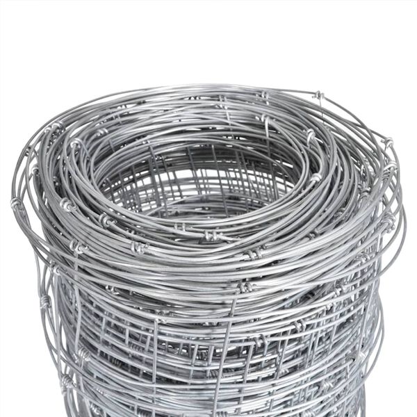 vidaXL Cl&ocirc;ture de jardin Acier galvanis&eacute; 50x1,6 m Argent&eacute;
