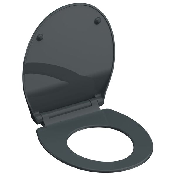 SCH&Uuml;TTE Si&egrave;ge de toilette avec fermeture en douceur SLIM ANTHRAZIT