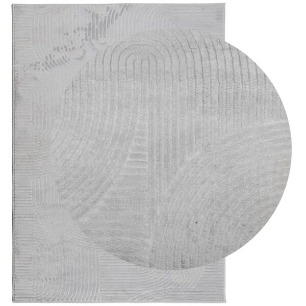 vidaXL Tapis IZA poils courts style scandinave gris 200x280 cm