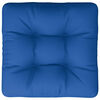 vidaXL Coussin de palette bleu 58x58x10 cm tissu