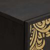 vidaXL Buffet 2 pcs Noir 60 x 33 x 75 cm Bois de mangue massif