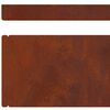 vidaXL Bordure de Pelouse Rouill&eacute; 450 x 0,05 x 15 cm