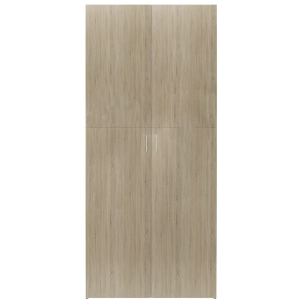 vidaXL Armoire &agrave; chaussures Ch&ecirc;ne sonoma 80x35,5x180cm Bois ing&eacute;nierie