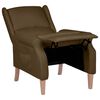 vidaXL Fauteuil inclinable Marron Tissu