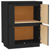vidaXL Buffet Noir 60x34x75 cm Bois massif de pin