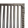 vidaXL Cloison de s&eacute;paration 5 panneaux gris r&eacute;sine tress&eacute;e