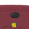 vidaXL Fauteuil de massage inclinable &eacute;lectrique Rouge bordeaux Tissu
