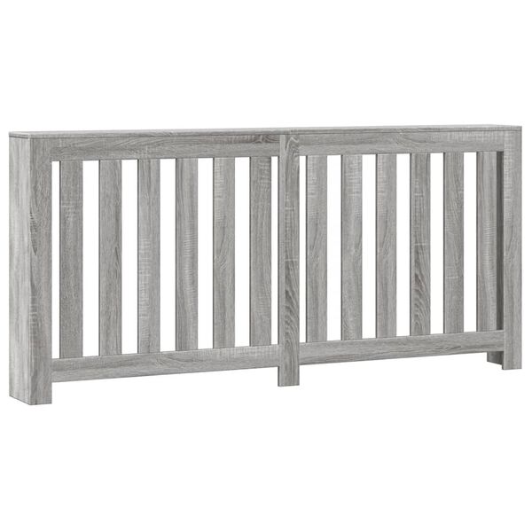 vidaXL Cache-radiateur sonoma gris 175x20x82 cm bois d'ing&eacute;nierie