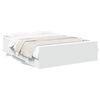 vidaXL Cadre de lit avec tiroirs sans matelas blanc 120x190 cm