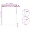 vidaXL Store enrouleur occultant 144,4 x 230 cm, largeur du tissu 140 cm, blanc