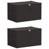 vidaXL Bo&icirc;te de rangement 2 pc Tissu intiss&eacute; 55 x 35 x 32 cm 61,6 L