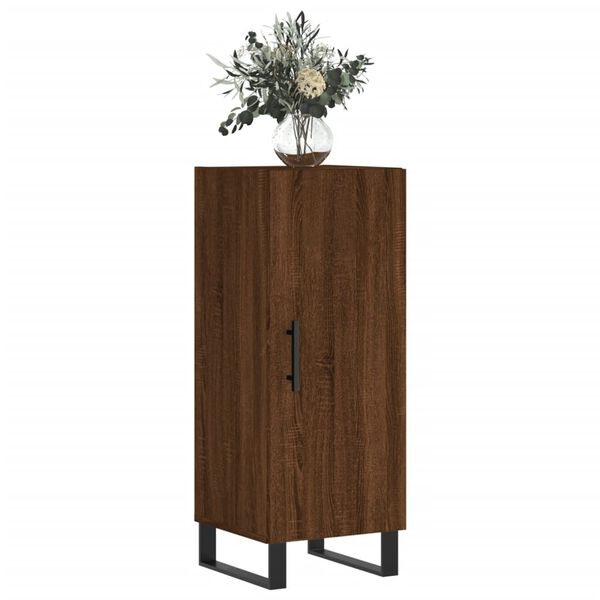 vidaXL Buffet Ch&ecirc;ne marron 34,5x34x90 cm Bois d'ing&eacute;nierie