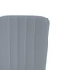 vidaXL Chaises &agrave; manger lot de 4 Gris clair Velours