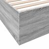 vidaXL Cadre de lit sans matelas sonoma gris 180x200 cm