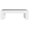 vidaXL Table basse avec LED infini blanc 90x53x30 cm