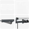 vidaXL Auvent R&eacute;tractable Blanc 600 &times;300 cm tissu