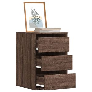 vidaXL Commode d'angle ch&ecirc;ne marron 40x41x58 cm bois d'ing&eacute;nierie