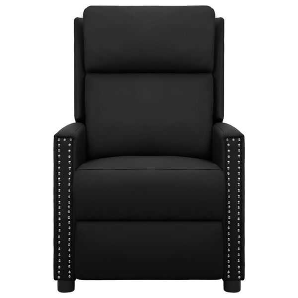 vidaXL Fauteuil inclinable Noir Similicuir