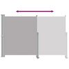 vidaXL Auvent lat&eacute;ral r&eacute;tractable de patio 160 x 300 cm Gris