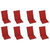 vidaXL Chaises pliables de jardin avec coussins lot de 8 Bois d'acacia