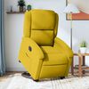 vidaXL Fauteuil inclinable &eacute;lectrique jaune Velours