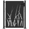 vidaXL Porte de Jardin Noir 85 x 155 cm Acier peint par poudre