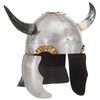 vidaXL Casque de viking pour GN Argent&eacute; Acier