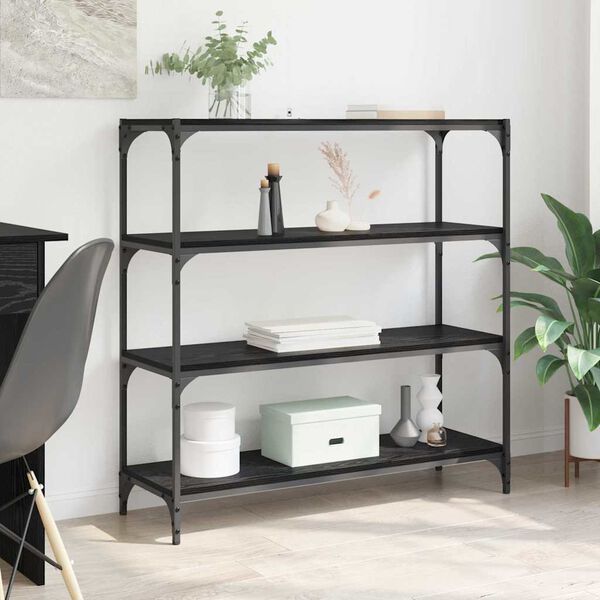 vidaXL Biblioth&egrave;que Ch&ecirc;ne noir 100 x 33 x 100 cm
