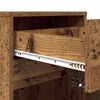 vidaXL Armoire de chevet LED 2 pcs Bois ancien 38 x 34 x 61 cm