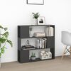 vidaXL Biblioth&egrave;que/S&eacute;parateur de pi&egrave;ce Gris 100x24x94 cm
