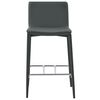 vidaXL Ensemble de bar 3 pcs Similicuir Gris