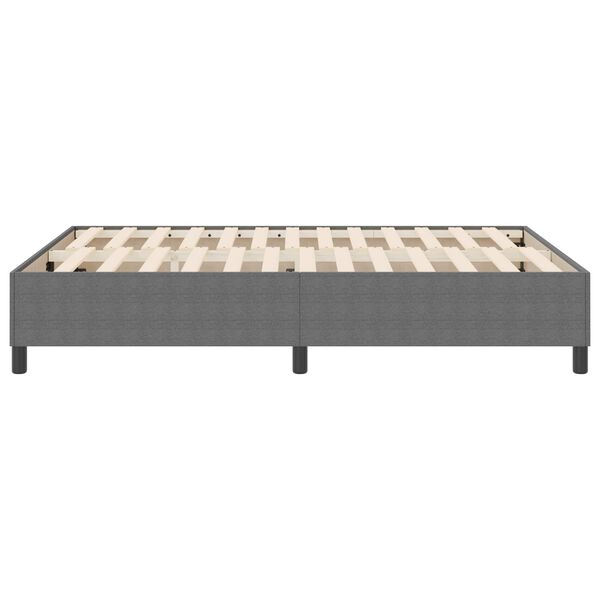 vidaXL Cadre de lit plateforme Gris clair 160 x 200 cm tissu