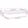 vidaXL Cadre de lit d'angle avec matelas 2 pcs Gris Velours