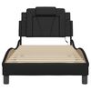 vidaXL Cadre de lit Viana avec LED sans matelas noir 80x200 cm