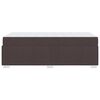 vidaXL Cadre de lit avec matelas Marron fonc&eacute; 90 x 200 cm tissu