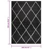 vidaXL Tapis shaggy &agrave; poils longs Cr&egrave;me et anthracite 160x230 cm